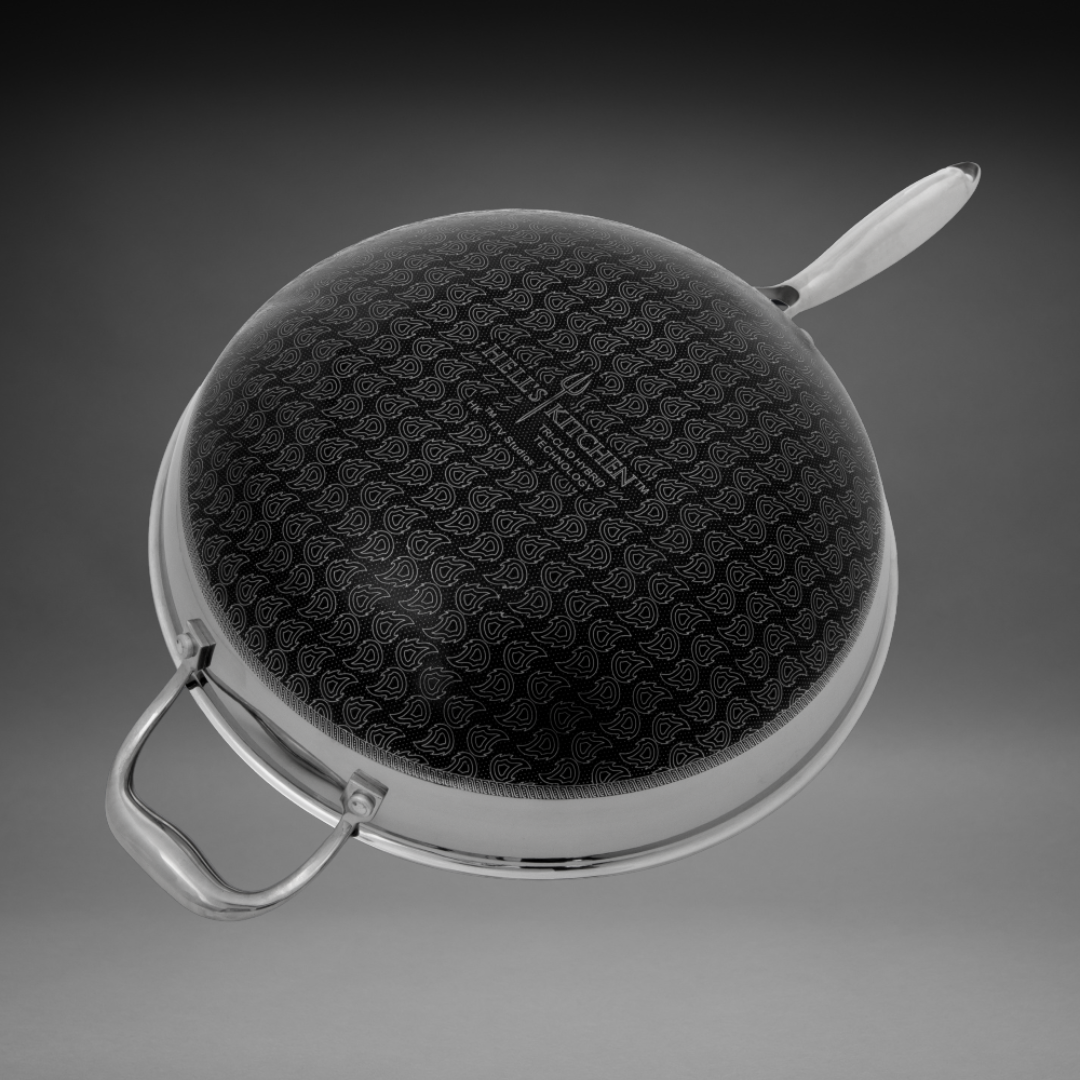 PFAS-Free Hybrid 12" Wok & Dome Button Lid