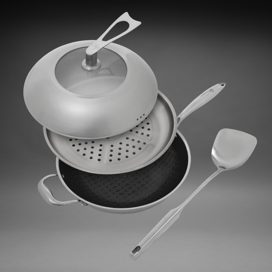 Wok this Way: 4 Piece Wok + Accessories Bundle