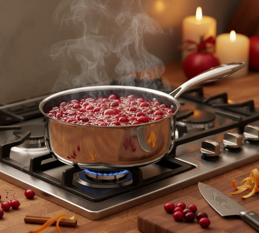 Homemade Cranberry Sauce with Orange