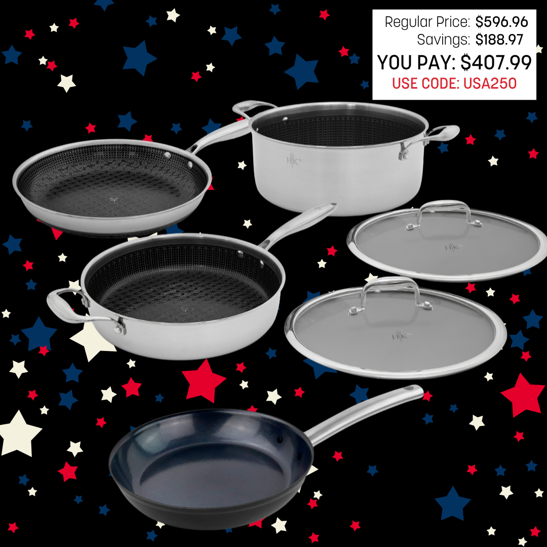 The Cook's Set: 6 Piece Hybrid + Forged Steel
