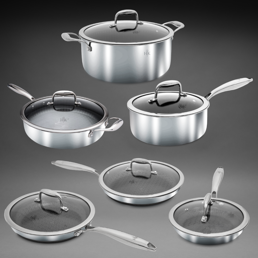 12 Piece Hybrid Ultimate Pots and Pans Set