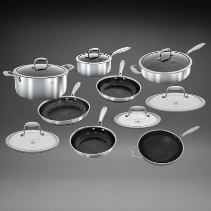 PRIME TIME BUNDLE: 22 Piece Pots, Pans, and Knife Set