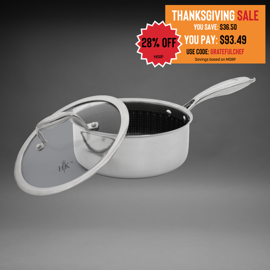 PFAS-Free Hybrid 2.5 Qt Saucepan & Lid