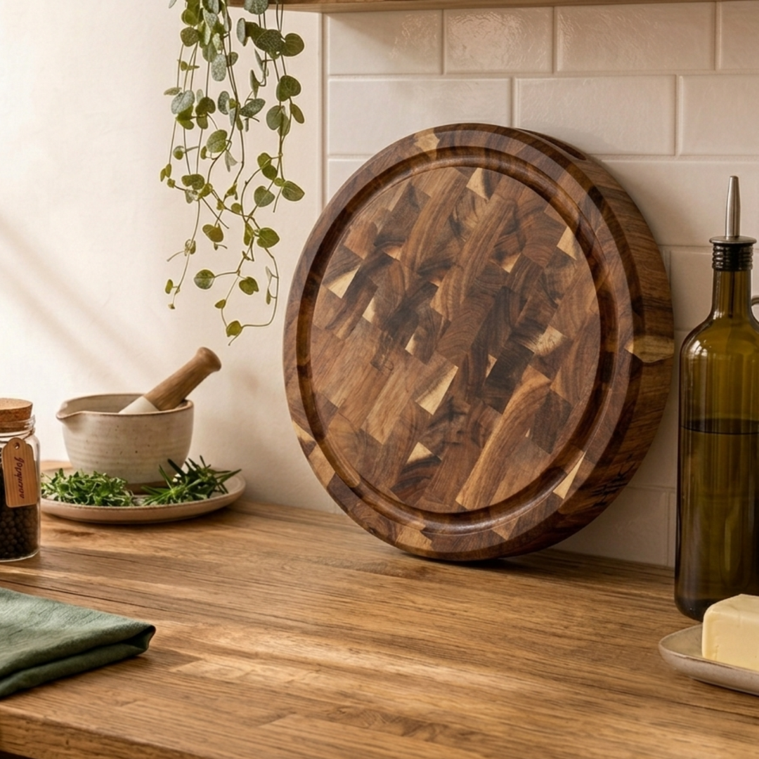 Round End-Grain Cutting Block