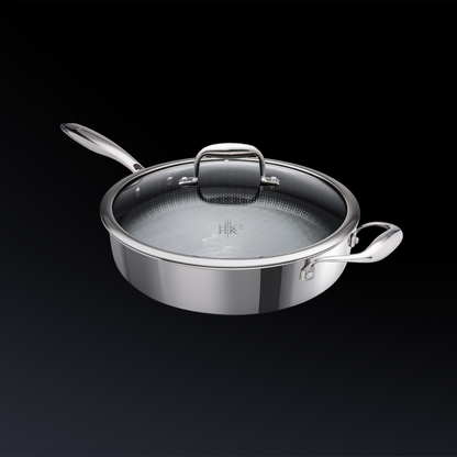 PFAS-Free Hybrid 6 Piece Skillet, Saucepan, Sauté Bundle with Lids