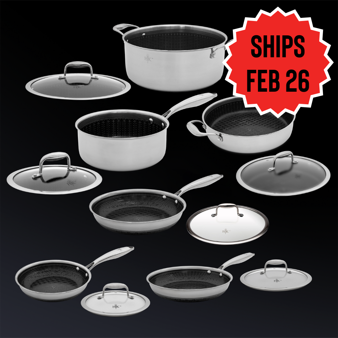 12 Piece Hybrid Ultimate Pots and Pans Set
