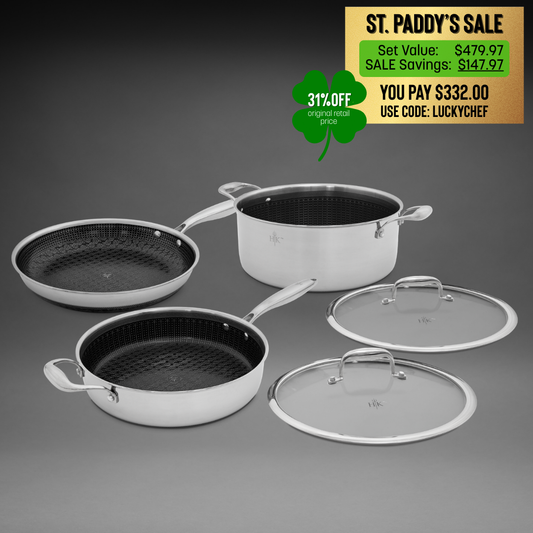 PFAS-Free Hybrid 5 Piece Cookware Set