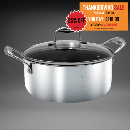 PFAS-Free Hybrid 5Qt Pot & Lid