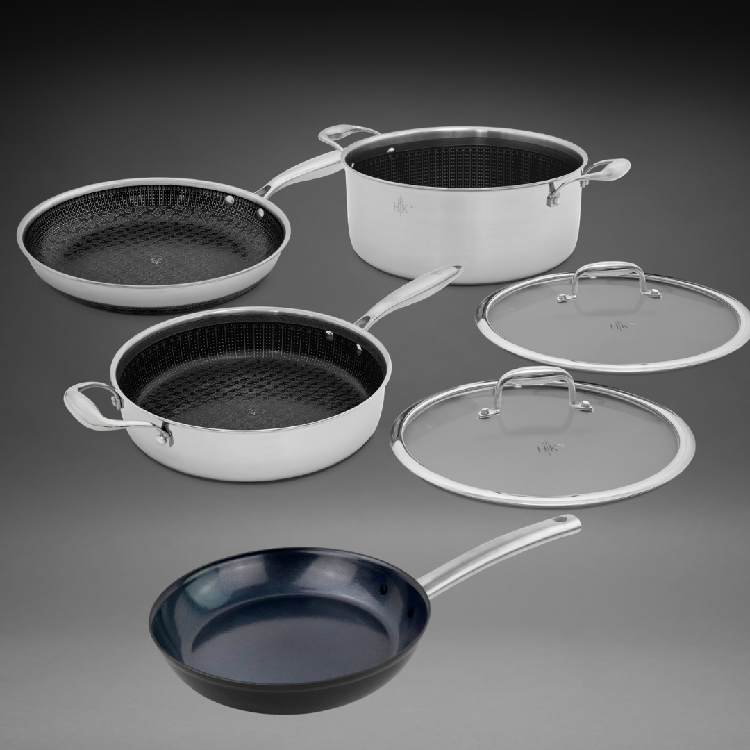 The Cook's Set: 6 Piece Hybrid + Forged Steel