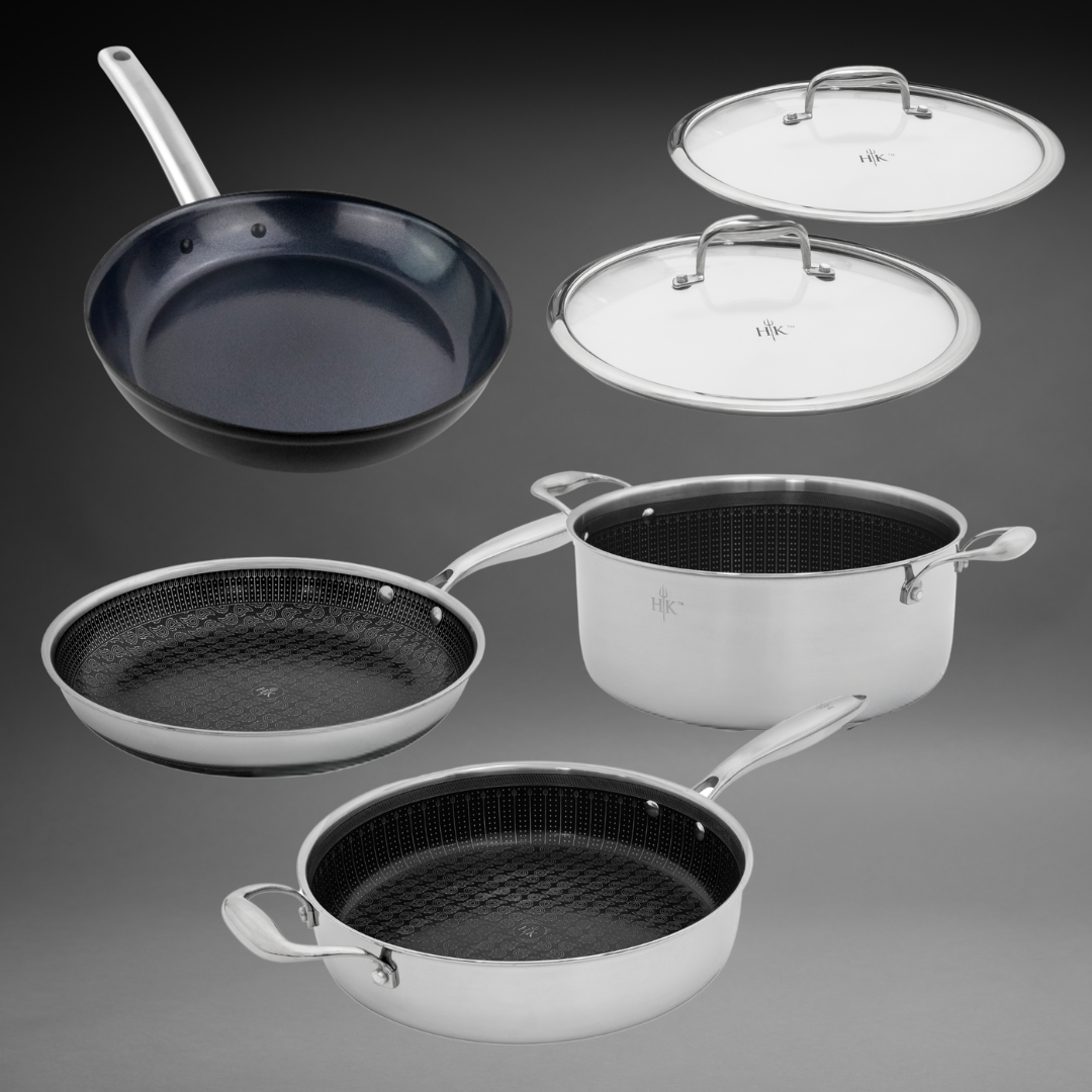 The Cook's Set: 6 PC Hybrid + Forged Steel