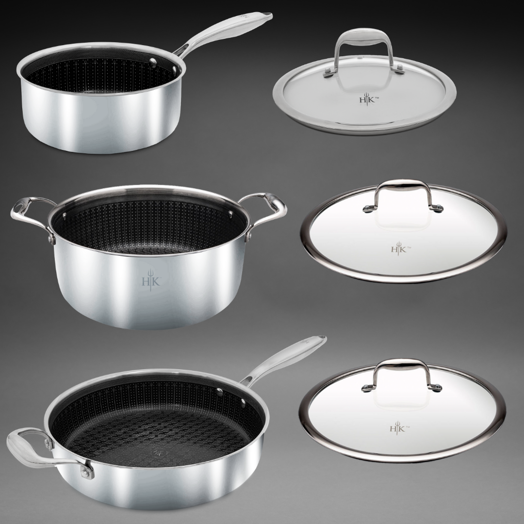 12 Piece Hybrid Ultimate Pots and Pans Set