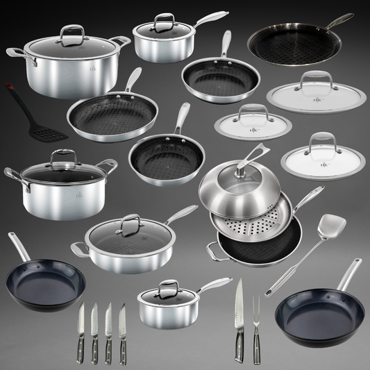 30 PC: ALL DAY Pans + Knives Set