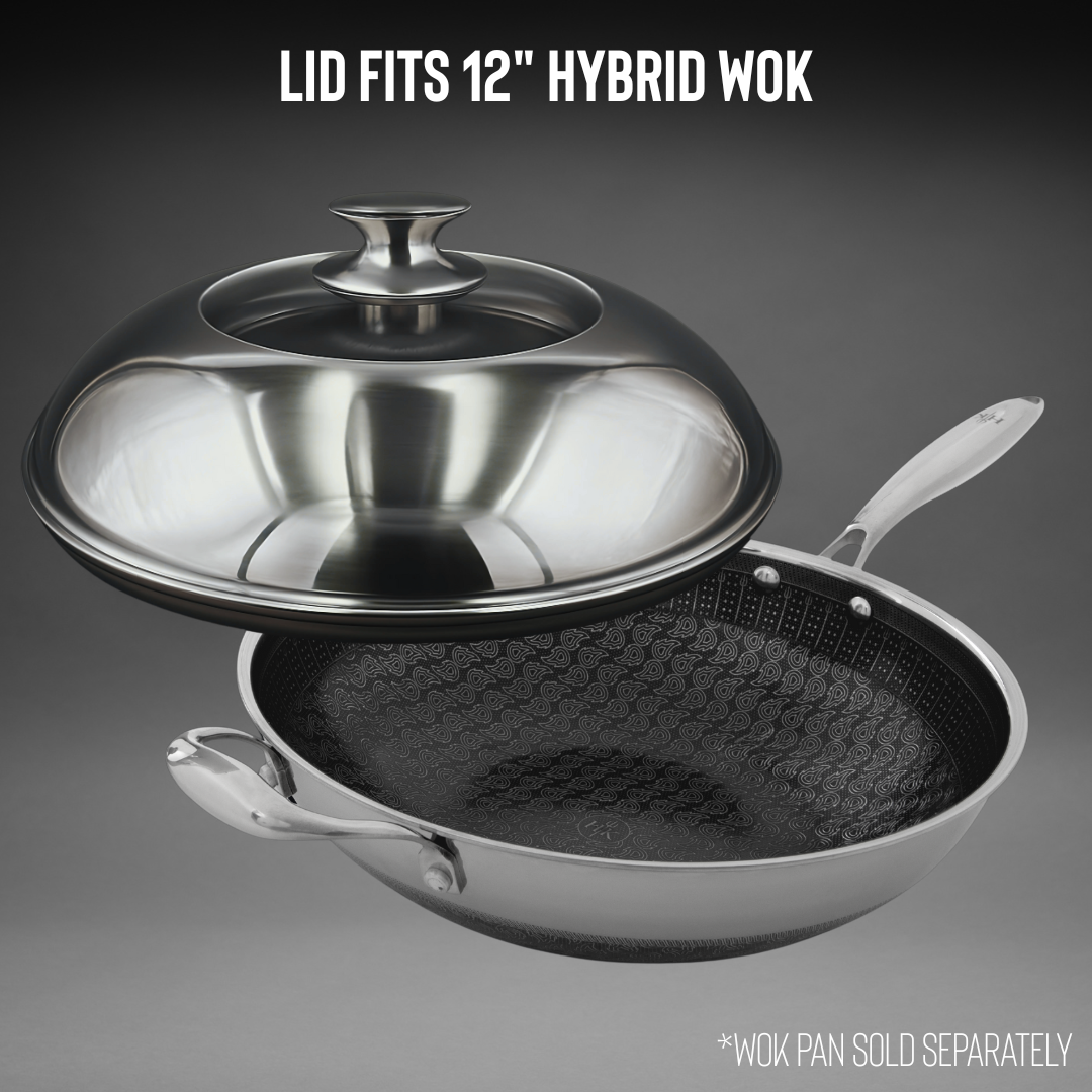 12" Wok Button Lid