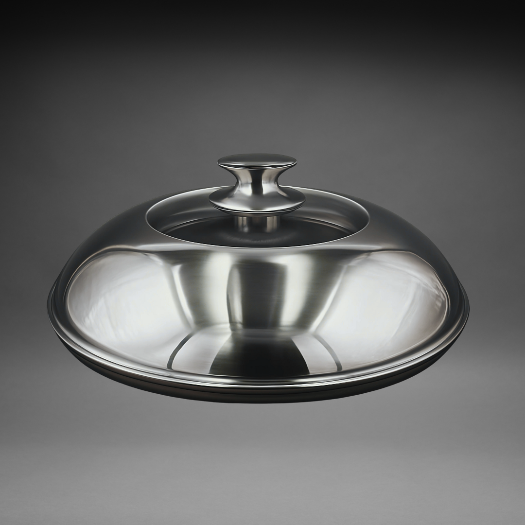 PFAS-Free Hybrid 12" Wok & Dome Button Lid