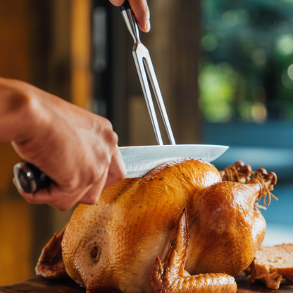 Damascus Steel Carving Set, 2 Pc