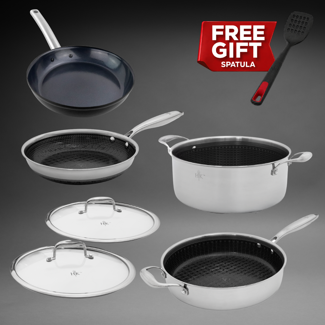 The Cook's Set: 6 PC Hybrid + Forged Steel