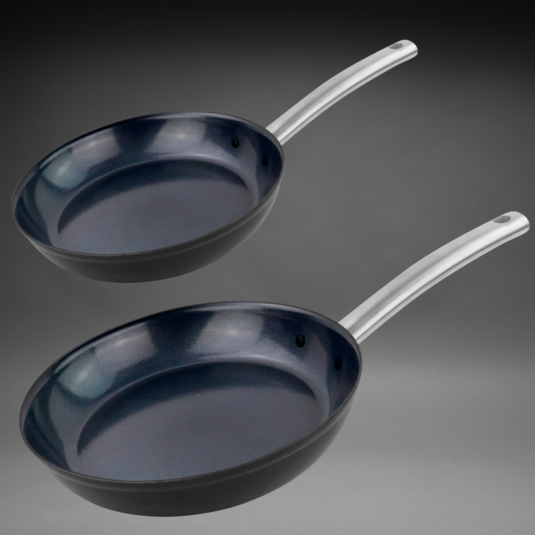 Forged Steel Frying Pan 2 Piece Set