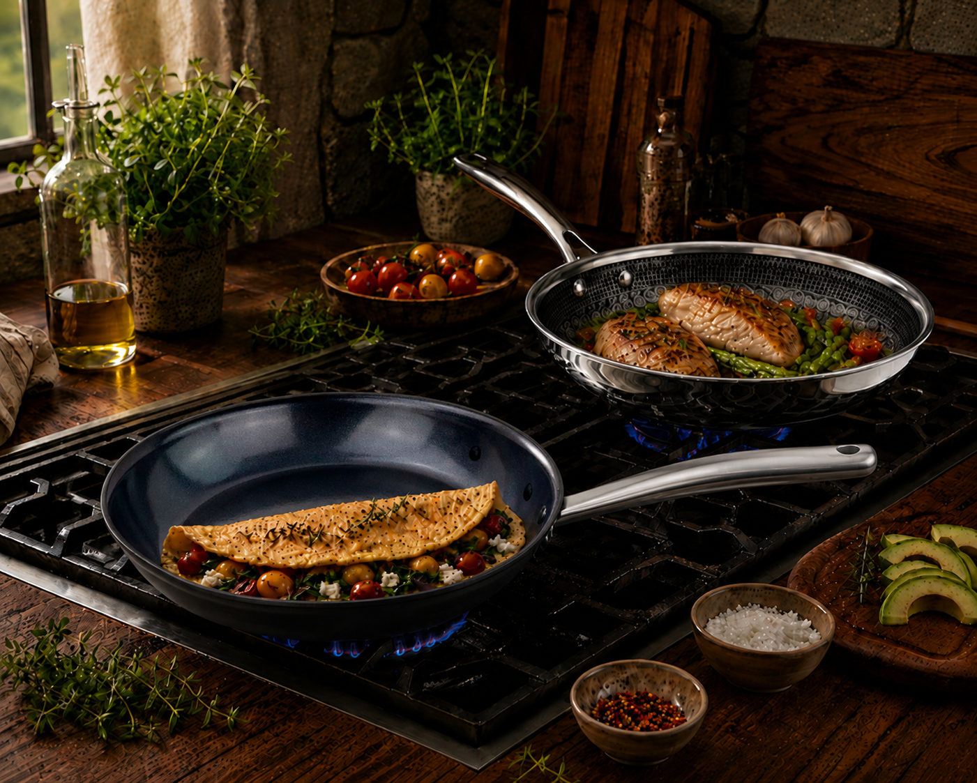Steak, Sizzle and Forge: 11 Piece Set