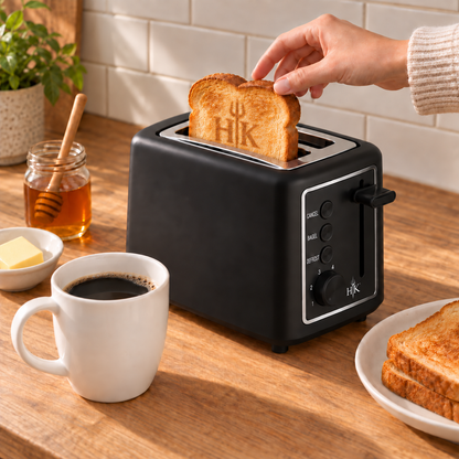 2 Slice Toaster with HK Logo Stamp