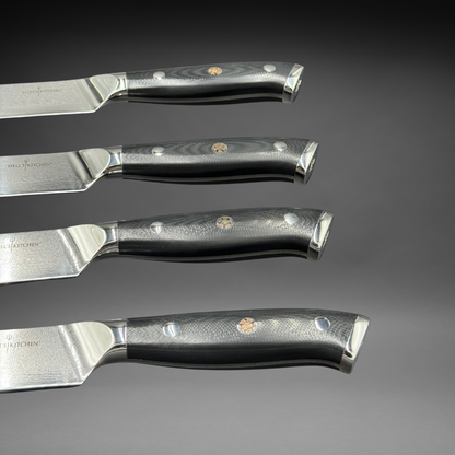 Damascus Steel Steak Knife Set, 4 Pc