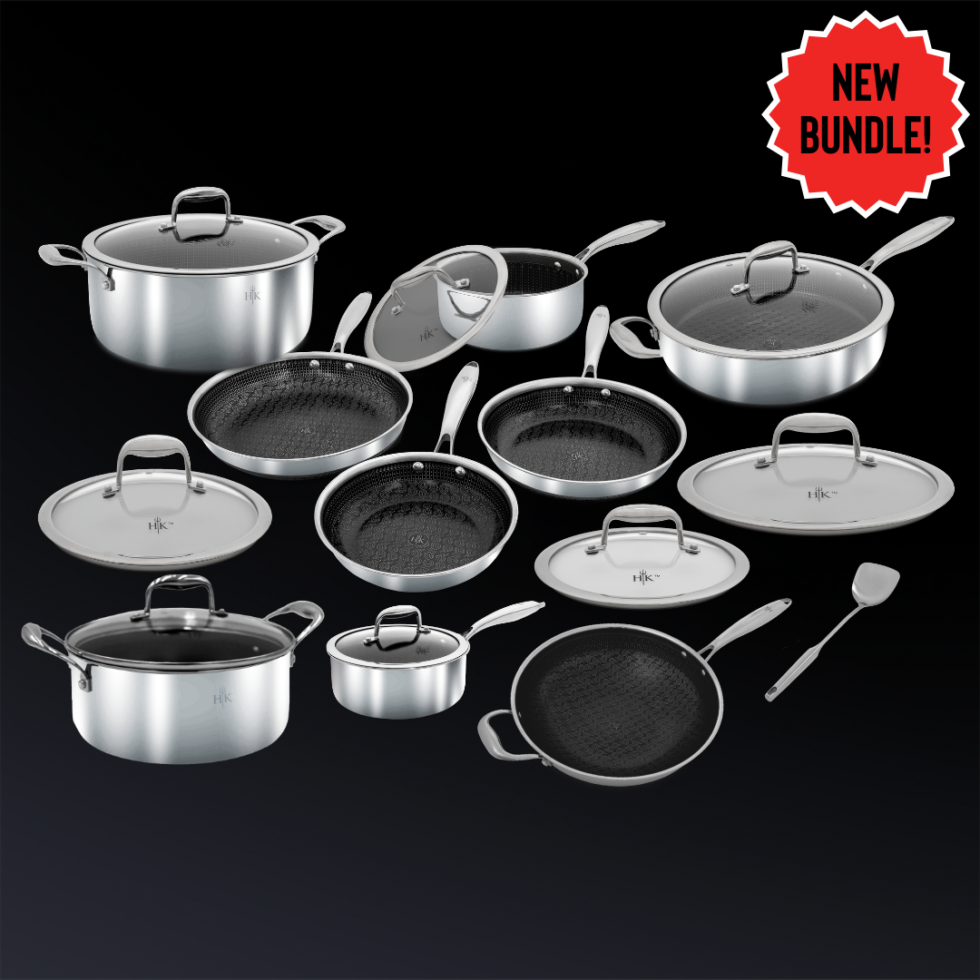 12 Piece Hybrid Ultimate Pots and Pans Set – Hell's Kitchen Store