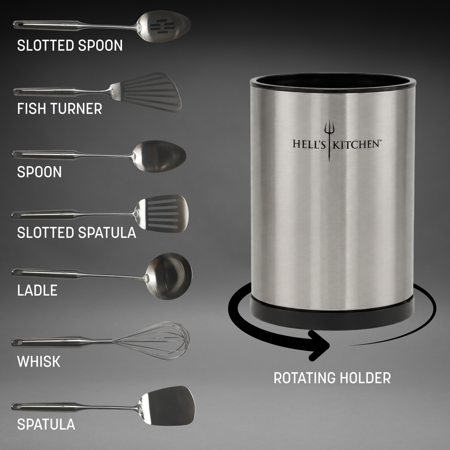 Stainless Steel Utensil Set: 8 PC