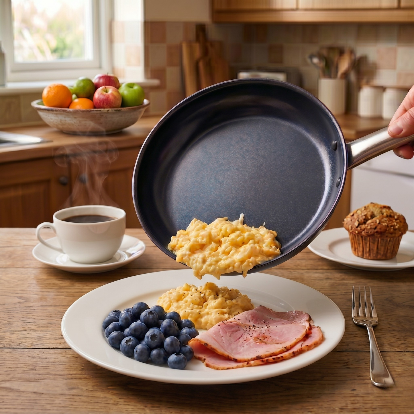 Forged Steel Frying Pan 11"
